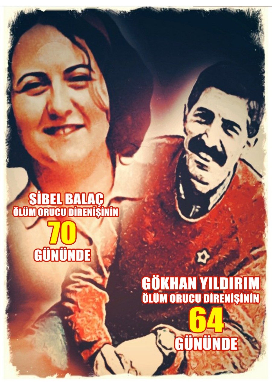 Delilimiz Bedenimizdir: Sibel Balaç Ölüm Orucu Direnişinin 70. Gününde Gökhan Yıldırım Ölüm Orucu Direnişinin 64. Gününde - Image 1