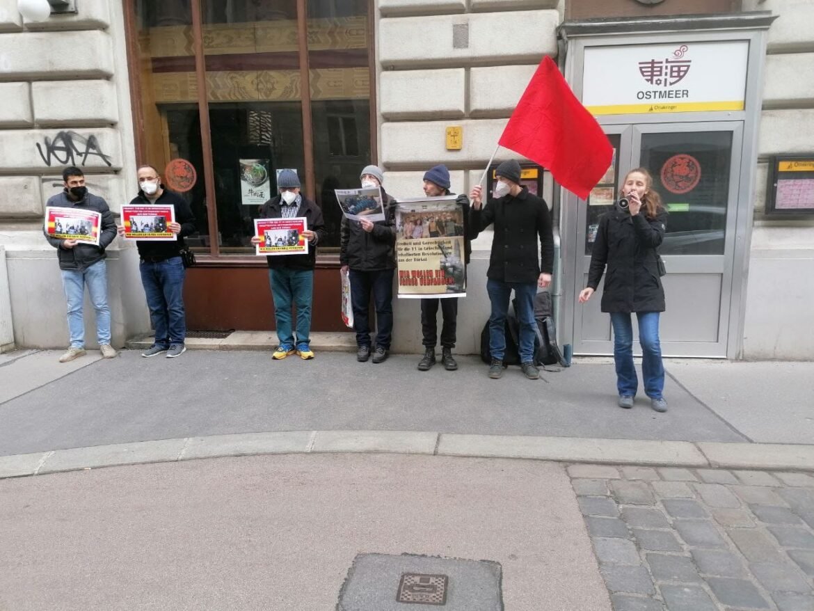 Uzun Yürüyüş 22.Gününde Avusturya’da Viyana’da Büyükelçiliği Önünde - Image 1