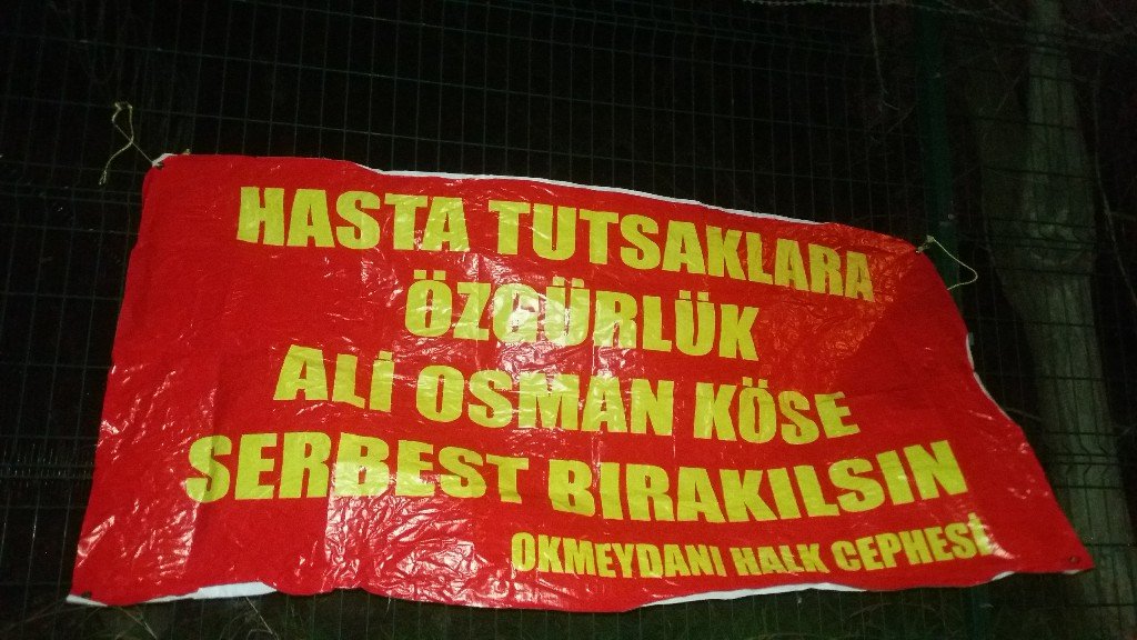 Okmeydanı Halk Cephesi Kasımpaşa’da Ali Osman Köse İçin Pankart Astı - Image 1