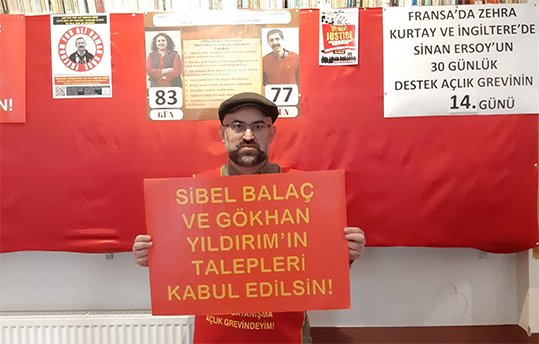 Londra’da Sinan Ersoy’un Destek Açlık Grevi Direnişi 23. Gününde - Image 1