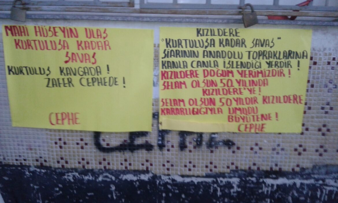 Bir Mayıs Cephe Milisleri Kızıldere İle İlgili Duvar Gazetesi Astı - Image 1