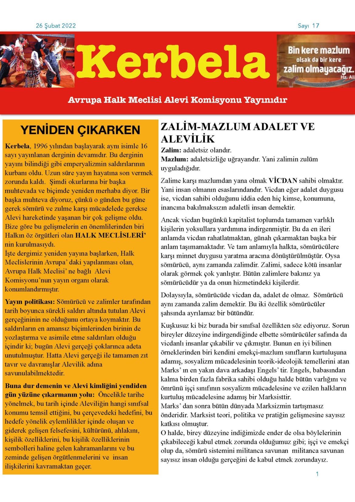 Elimize Ulaşan Kerbela Dergisinin Yeni Sayısını Yayınlıyoruz - Image 1