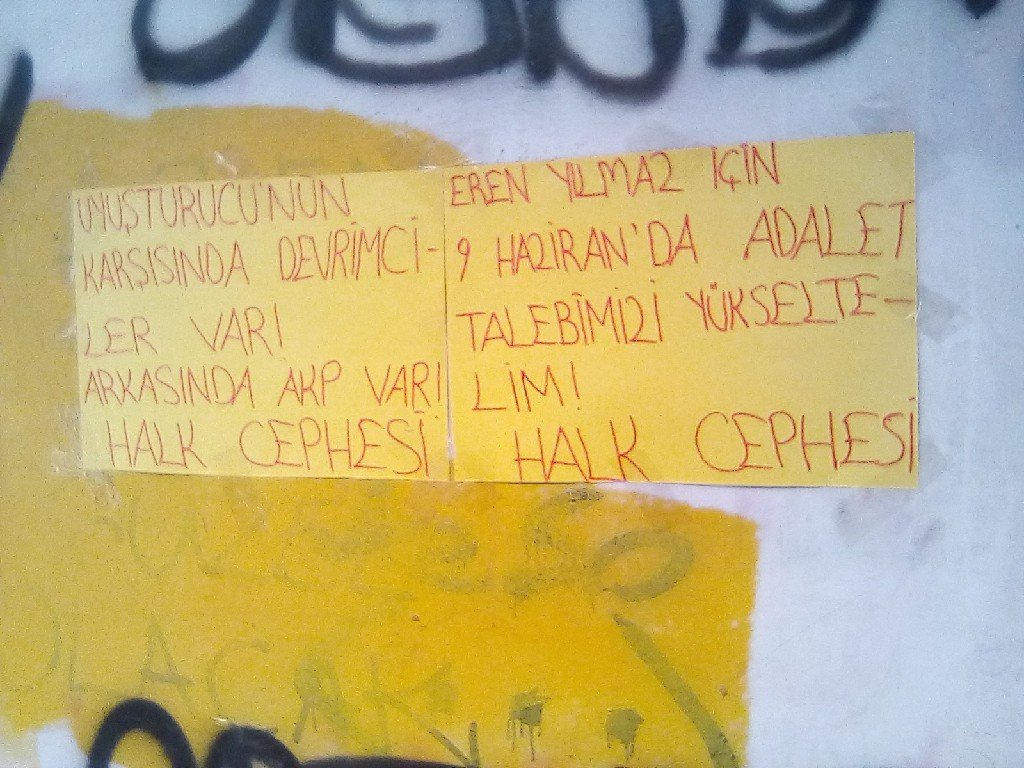 İkitelli’de Halk Cepheliler Eren Yılmaz’ın Mahkemesi İçin Duvar Gazetesi Yaptı - Image 2 İkitelli’de Halk Cepheliler Eren Yılmaz’ın Mahkemesi İçin Duvar Gazetesi Yaptı - Image 2