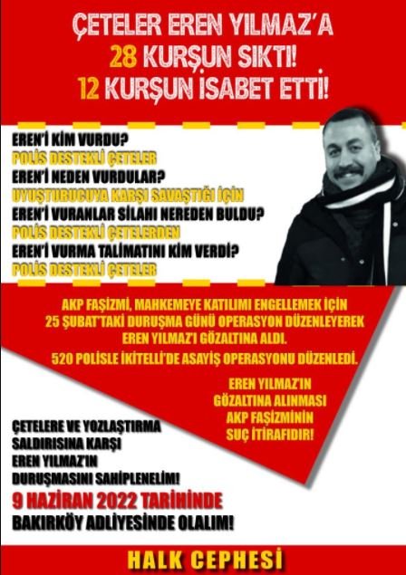 İkitelli Halk Cephesi Eren Yılmaz’ın Mahkemesine Çağrı İçin Pazarda Bildiri Dağıttı - Image 1