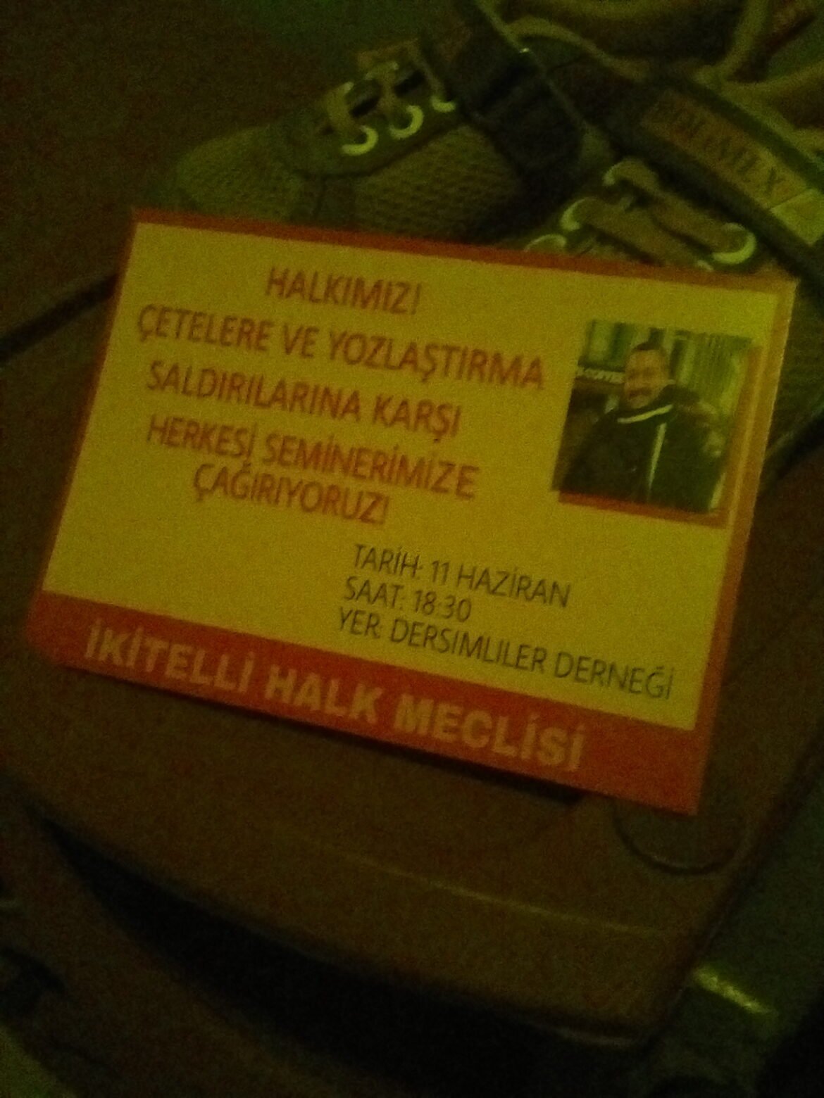 İkitelli Halk Cephesi Yozlaşmaya ve Çeteleşmeye Karşı Yapılacak Olan Seminer İçin Davetiye Dağıttı - Image 1