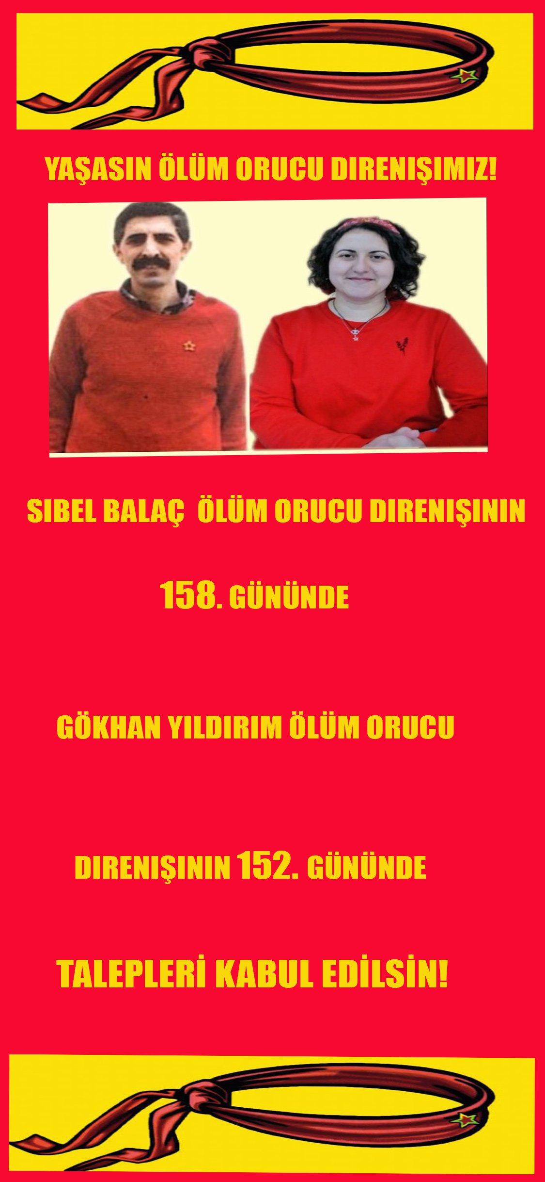 Ölüm Orucu Direnişi: Sibel Balaç 158. Gökhan Yıldırım 152. Gününde - Image 1
