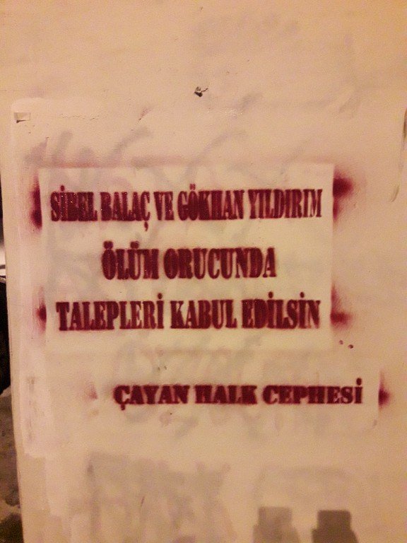 Çayan Halk Cephesi Yazılama Çalışması Yaptı - Image 1