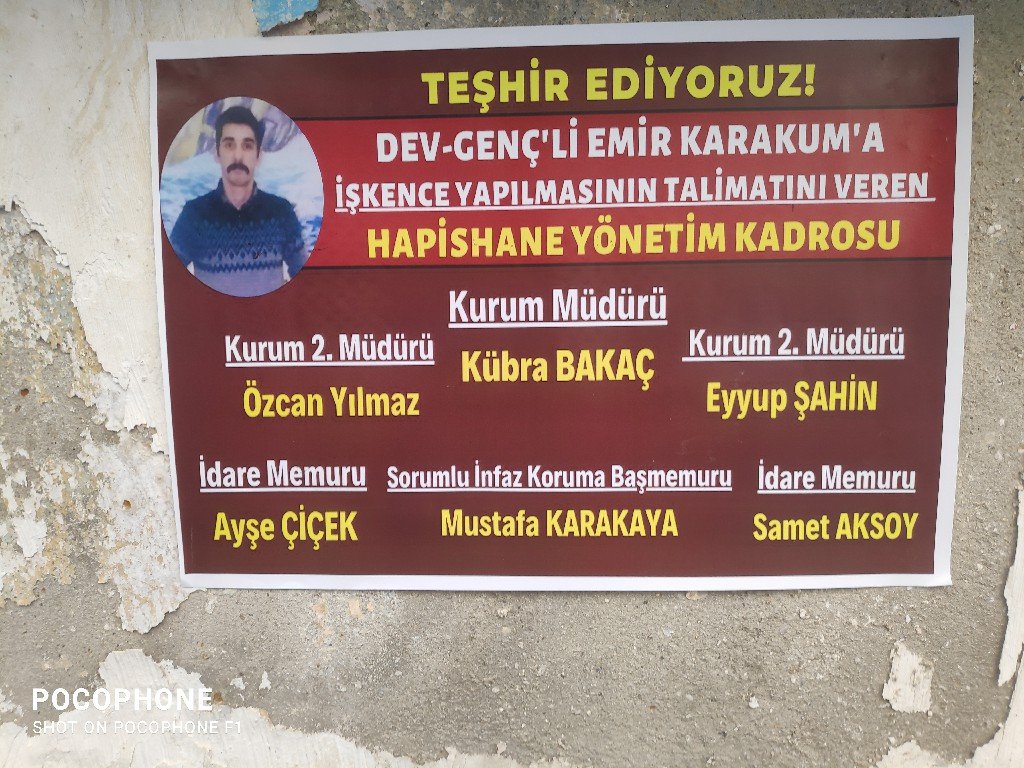 Bir Mayıs Halk Cephesi Emir Karakum İçin Ozalit Astı - Image 1