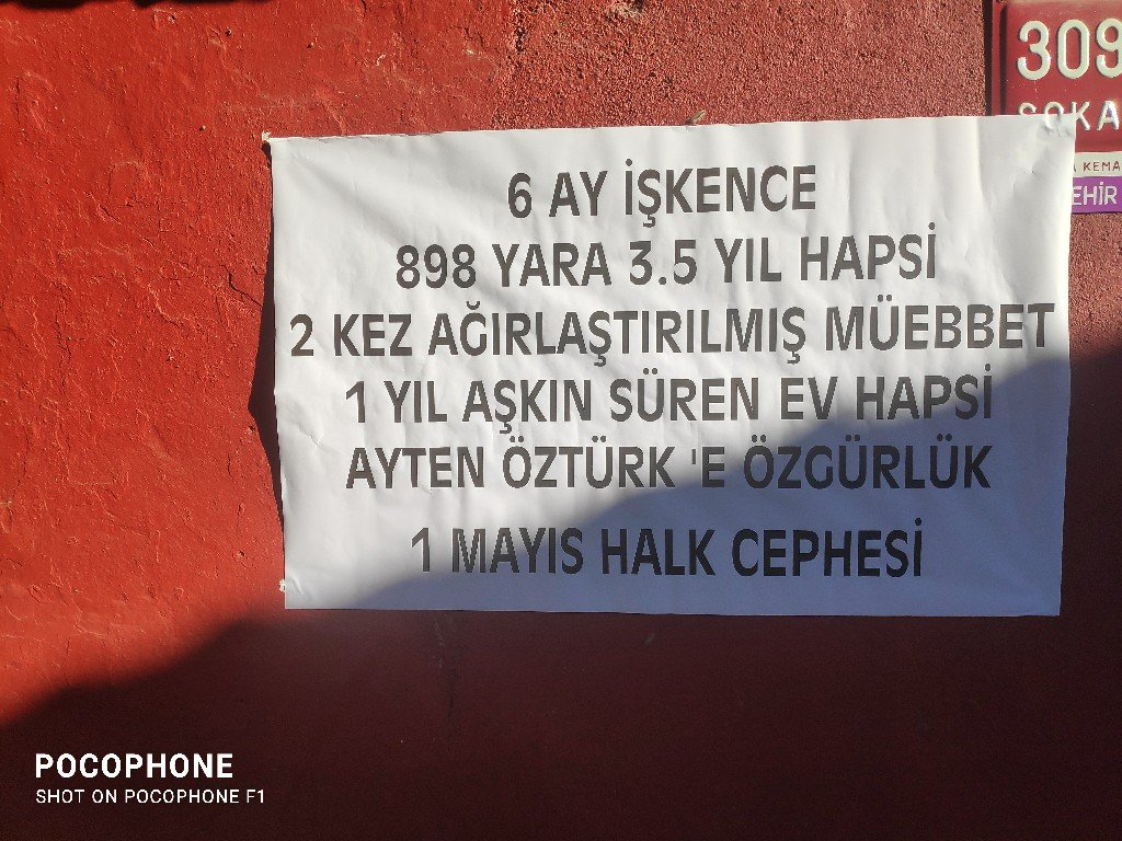 Bir Mayıs Halk Cephesi 12 Eylül Günü Ayten Öztürk İçin Ozalit Çalışması Yaptı. - Image 1
