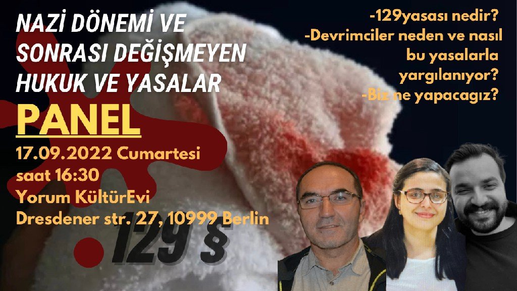 Almanya Berlin’de 129 Yasaları Kaldırılsın Semineri Yapılacak - Image 1