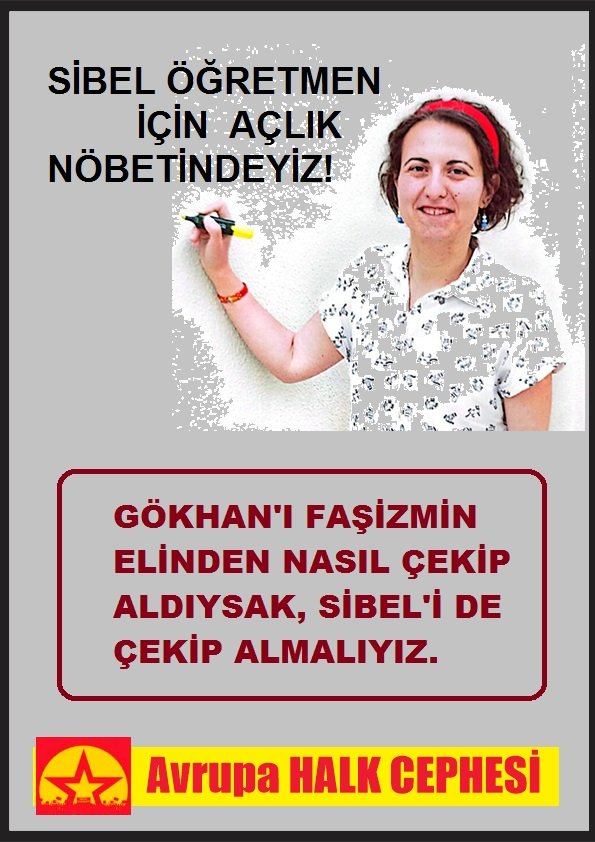 Avrupa Halk Cephesi: Sibel Öğretmen İçin Açlık Nöbetindeyiz! - Image 1