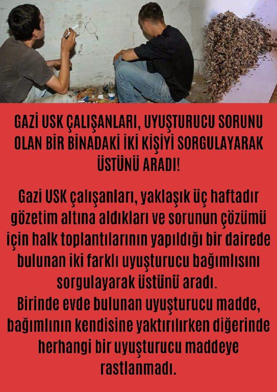 Gazi Uyuşturucu ile Savaş Komitelerinden Foto Roman - Image 2 Gazi Uyuşturucu ile Savaş Komitelerinden Foto Roman - Image 2