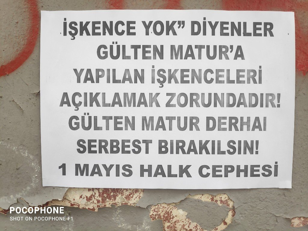 Bir Mayıs Halk Cephesi: Gülten Matur’un Serbest Bırakılması için Ozalit Çalışması Yaptı - Image 1