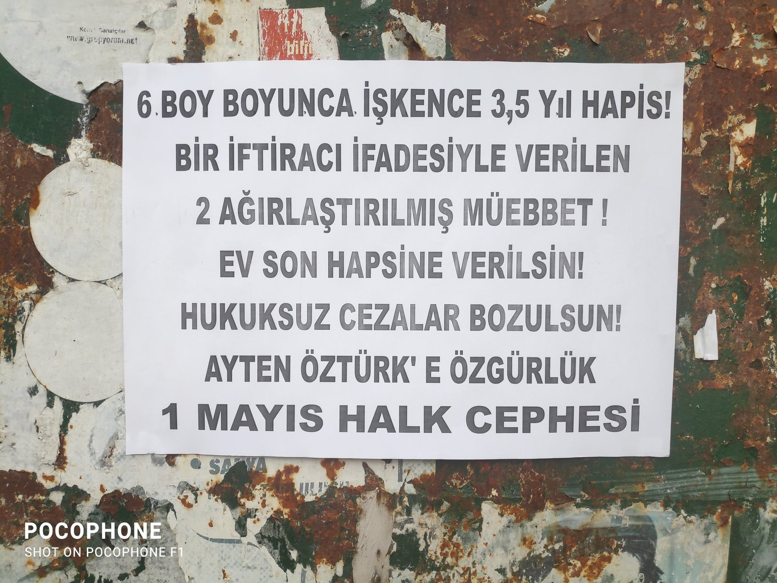 Bir Mayıs Halk Cephesi Ayten Öztürk İçin Ozalit Çalışması Yaptı - Image 1