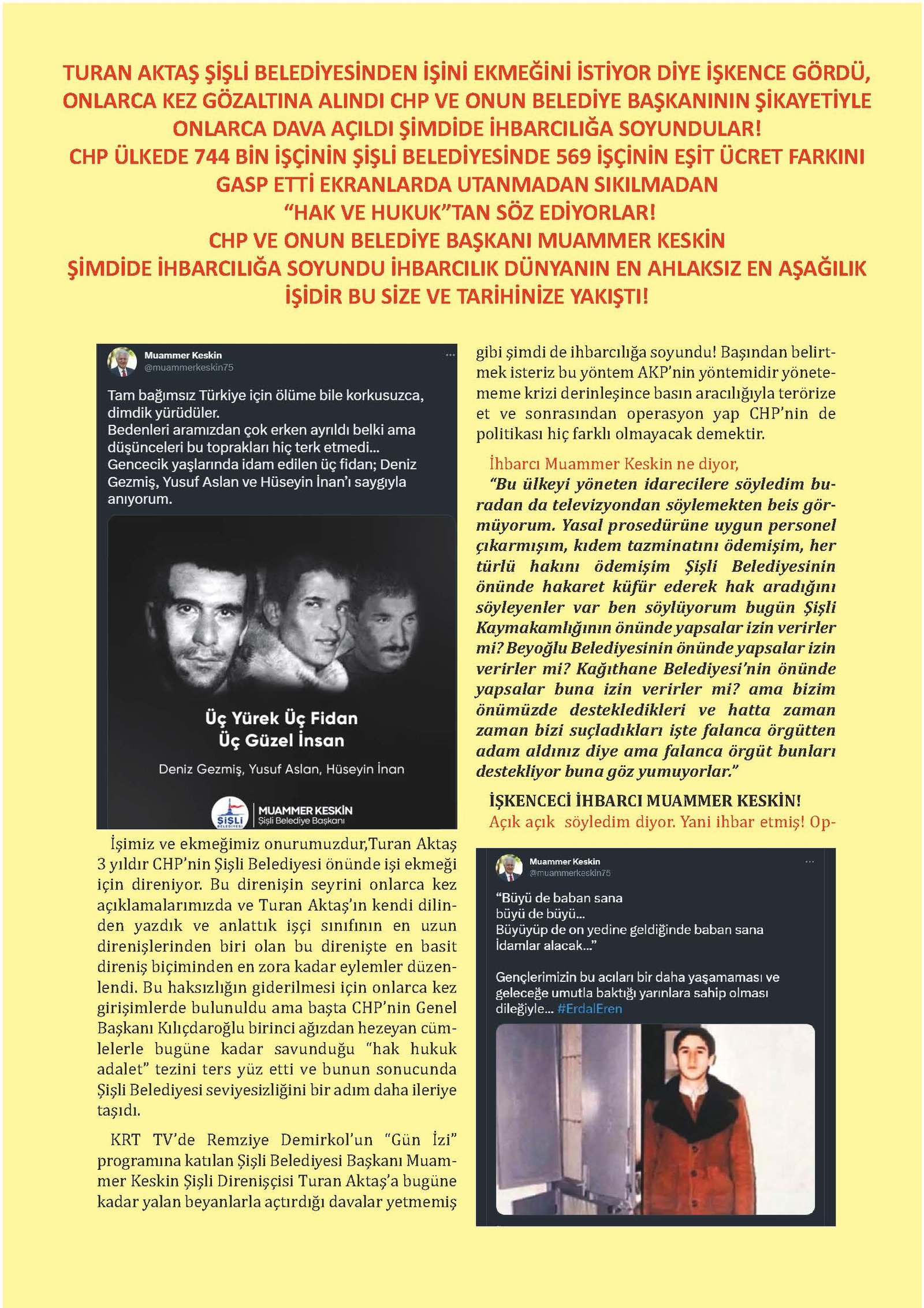 İşçi Meclisi: İşçi Düşmanı CHP ve Muammer Kesin Yalanlarınıza Teslim Olmayacağız - Image 1