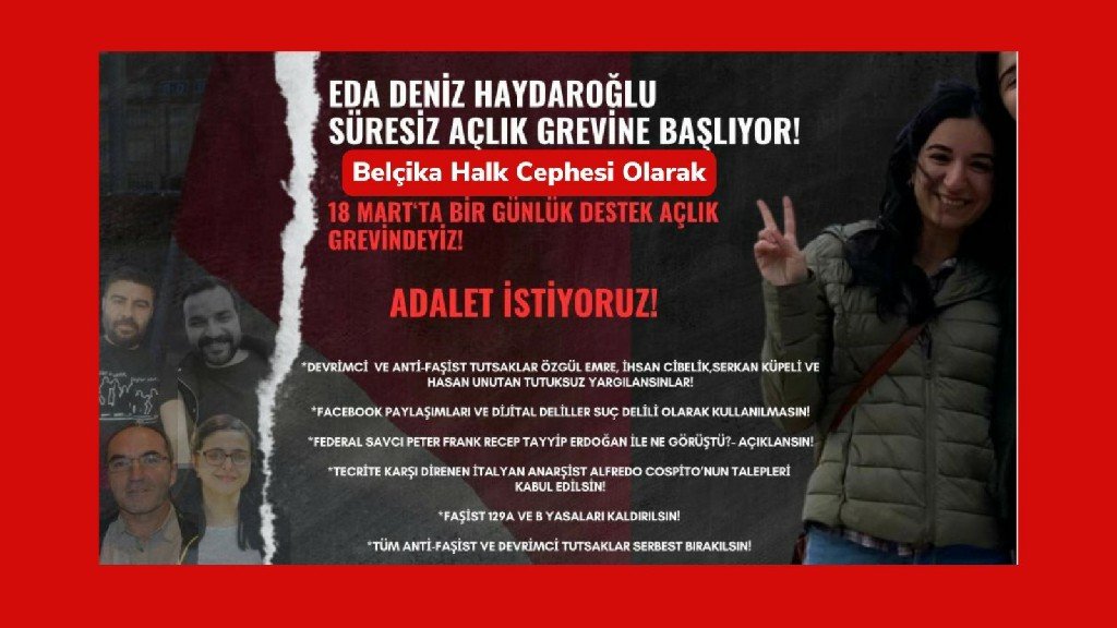 Belçika Halk Cephesi Olarak Bir Günlük Destek Açlık Grevindeyiz - Image 1