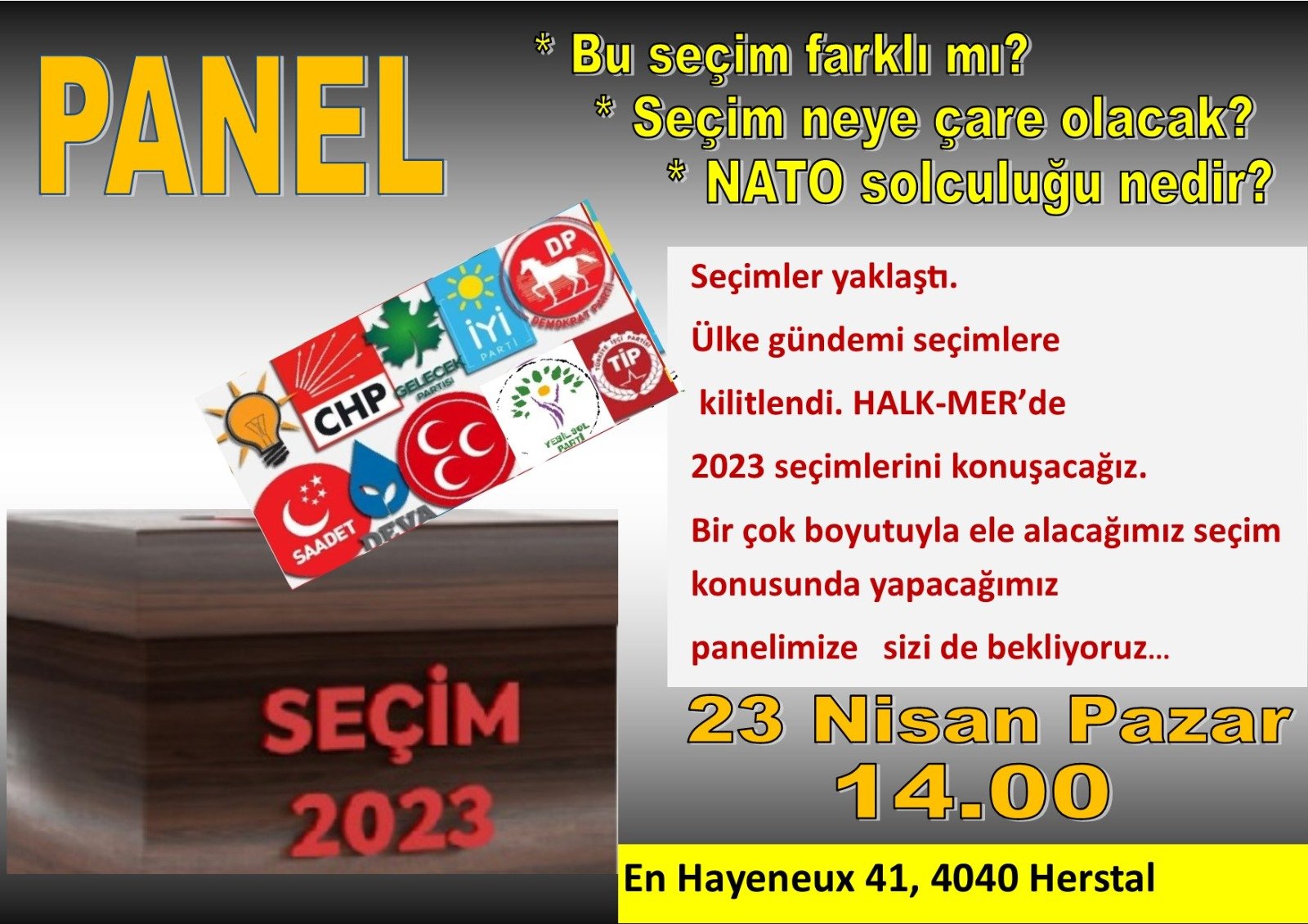 Belçika Halk-Mer’de Panele Çağrı - Image 1