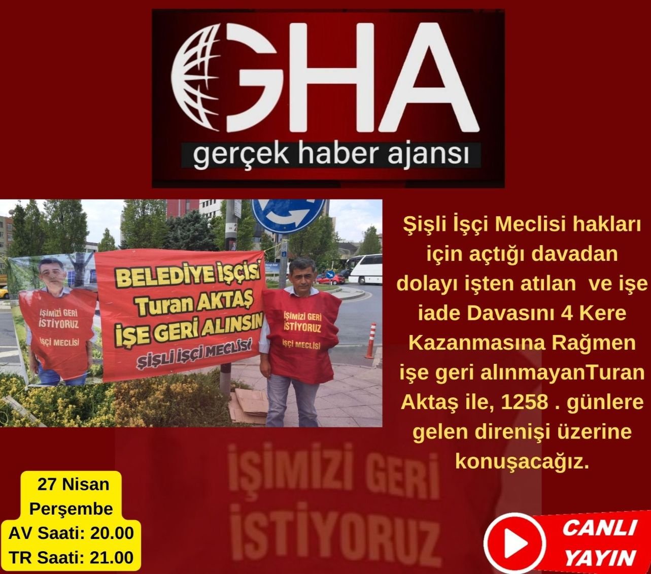 Gerçek Haber Ajansı Turan Aktaş İle Röportaj Gerçekleştirecek - Image 1