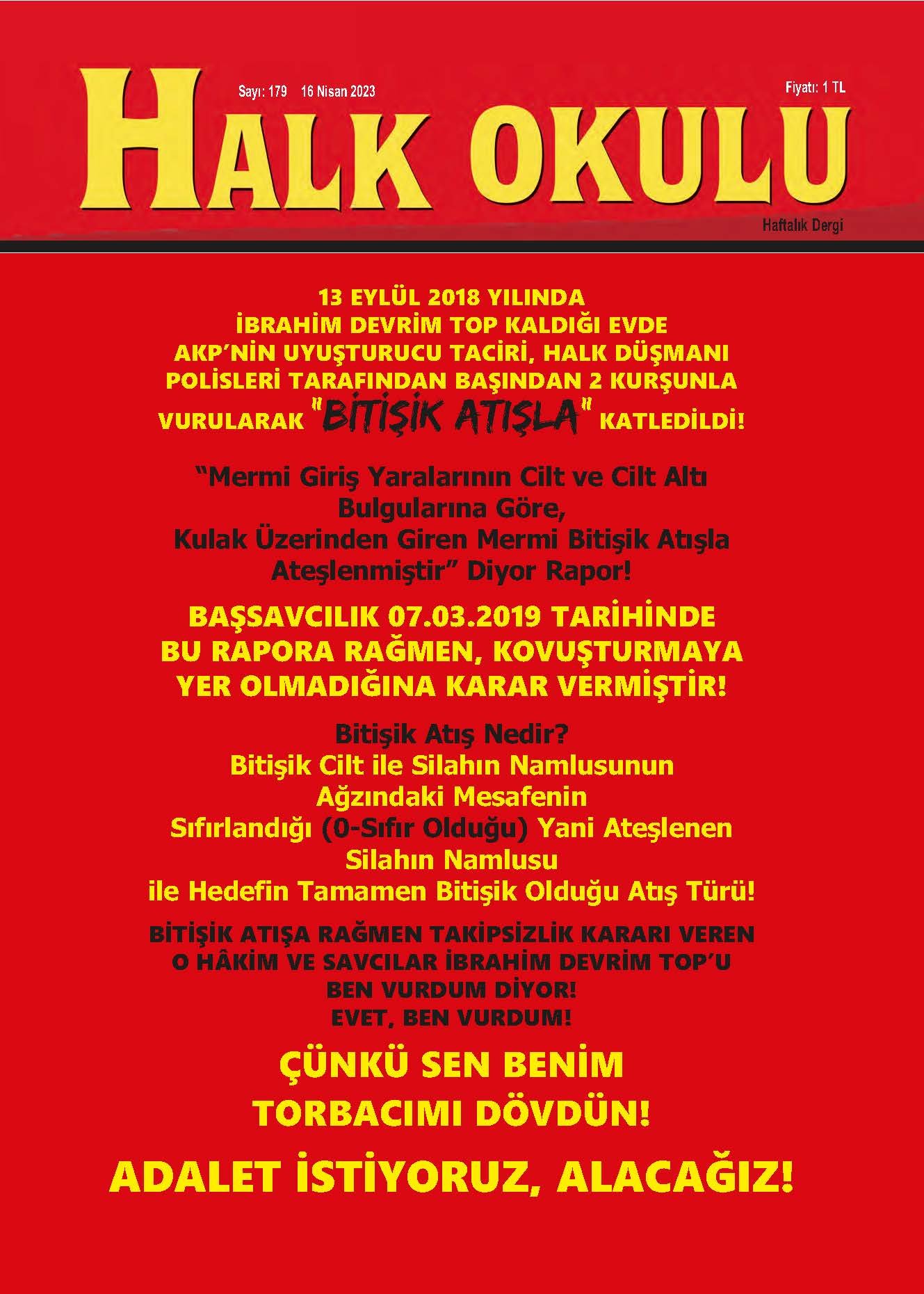 Halk Okulu Dergisi 179. Sayısı Çıktı - Image 1