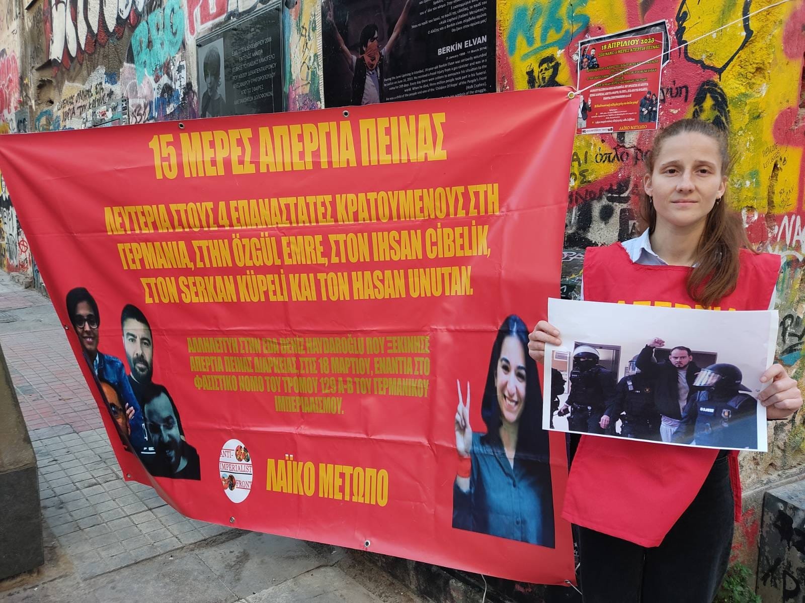 Yunanistan’da Konstantina Kartsioti’nin Başlattığı Açlık Grevi Direnişi 7. Gününde - Image 4 Yunanistan’da Konstantina Kartsioti’nin Başlattığı Açlık Grevi Direnişi 7. Gününde - Image 4