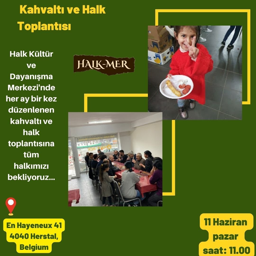 Belçika Halk-Mer’de Kahvaltı ve Halk Toplantısına Çağrı - Image 1