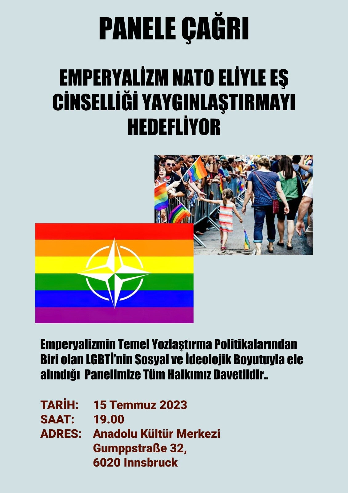 İnnsbruck Anadolu Kültür Merkezi LGBTİ Paneline Çağrı - Image 1