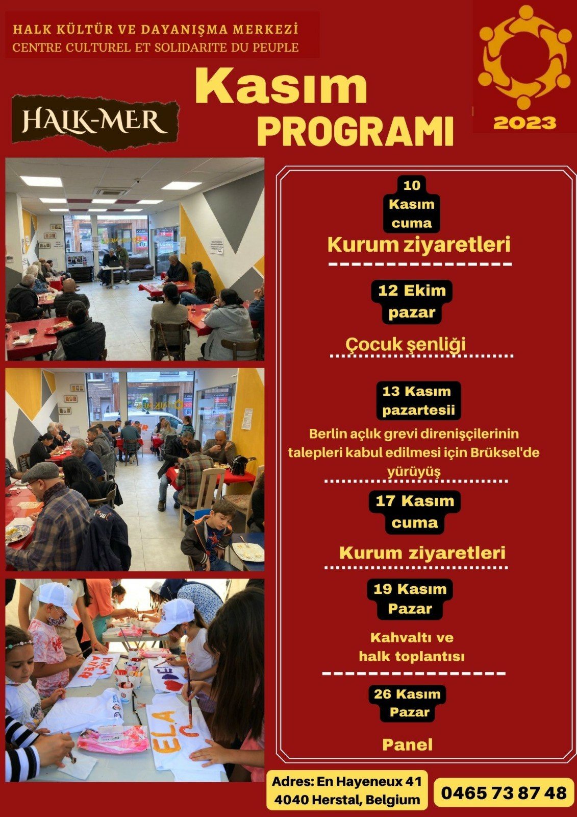 Belçika: Halk-Mer Kasım Ayı Programını Yayınladı - Image 1