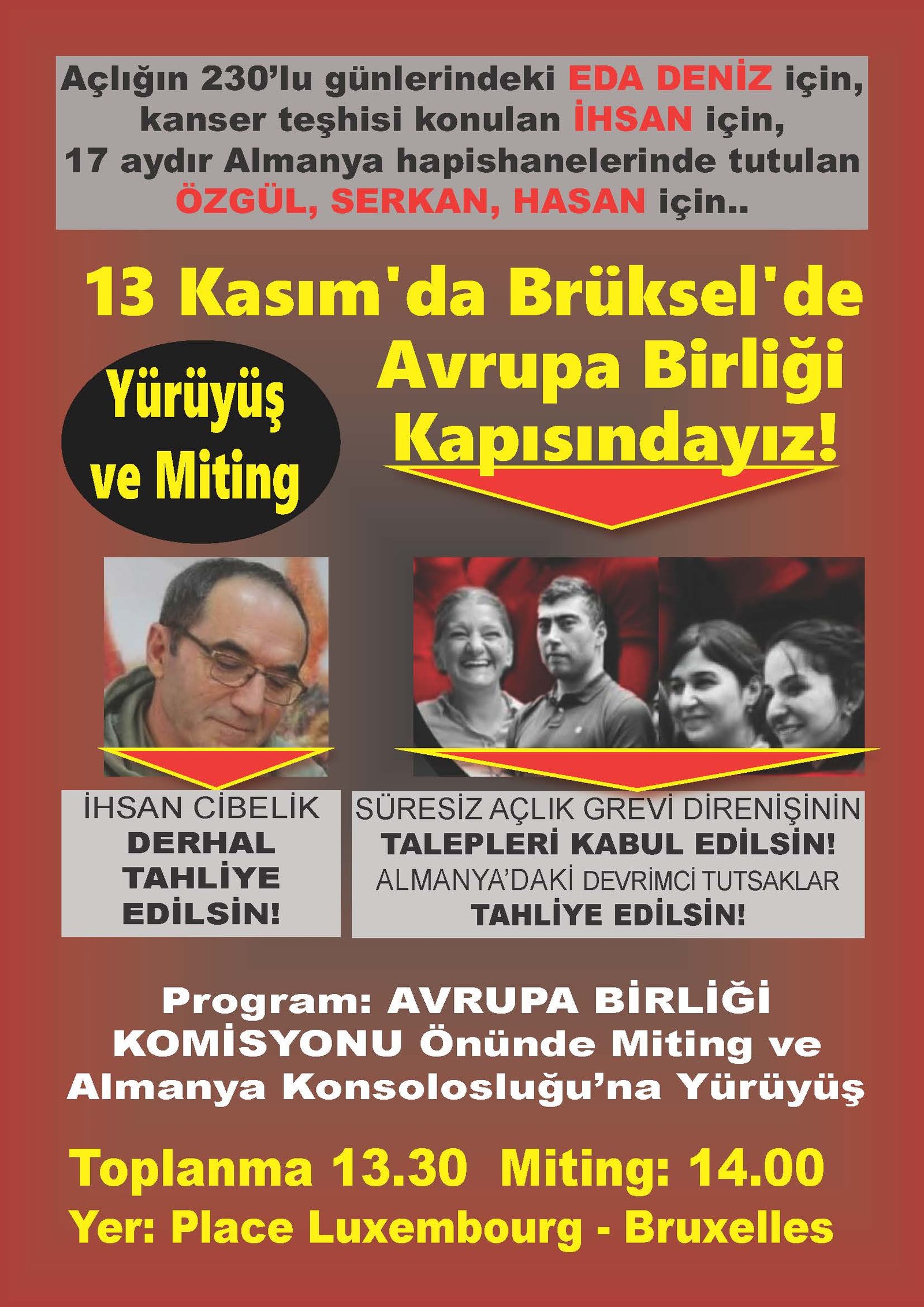 13 Kasım’da Brüksel’de Edalar’ın Taleplerini Birlikte Haykıralım - Image 1
