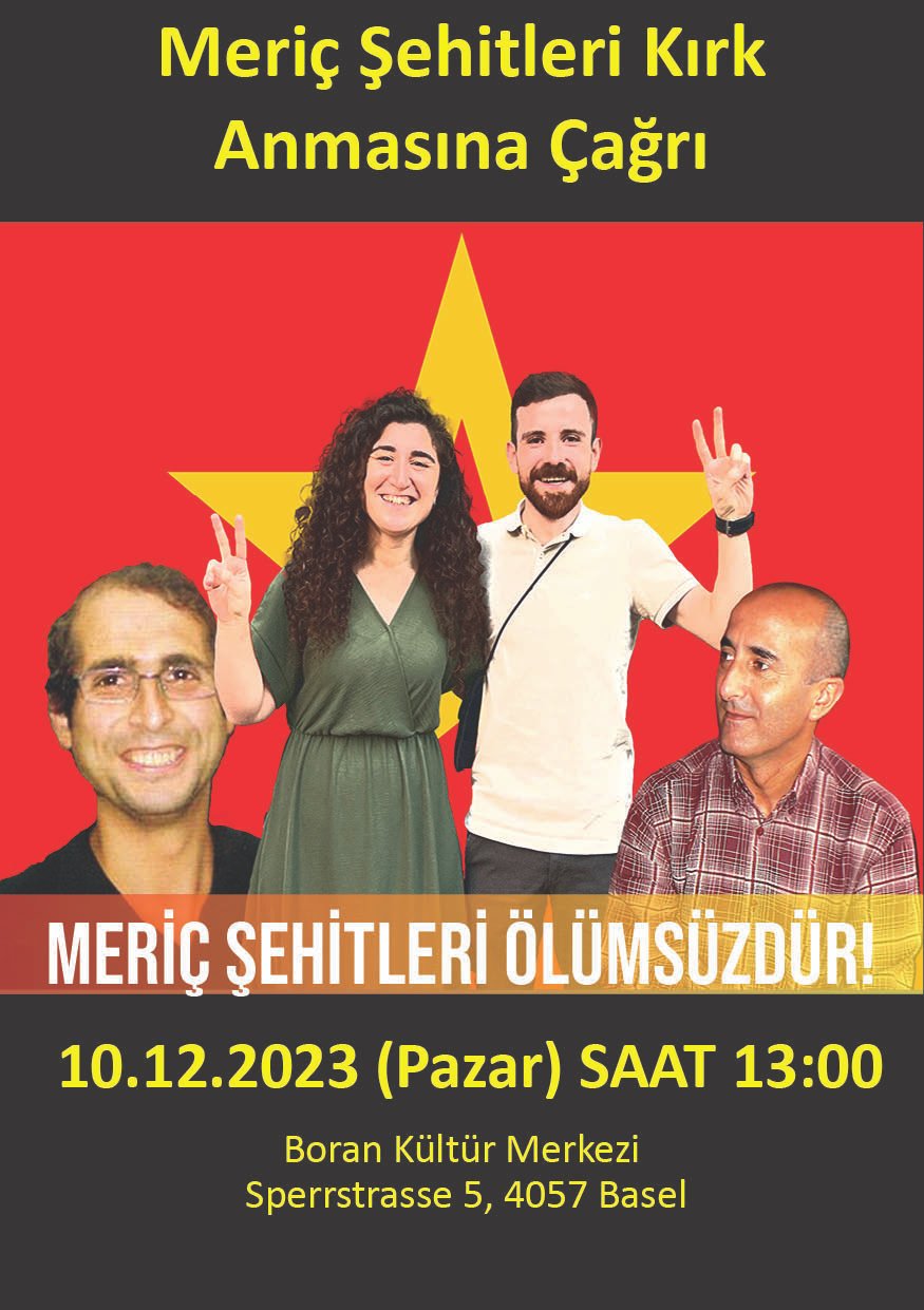 İsviçre Halk Cephesi: Meriç Şehitleri 40 Anmasına Çağrı - Image 1
