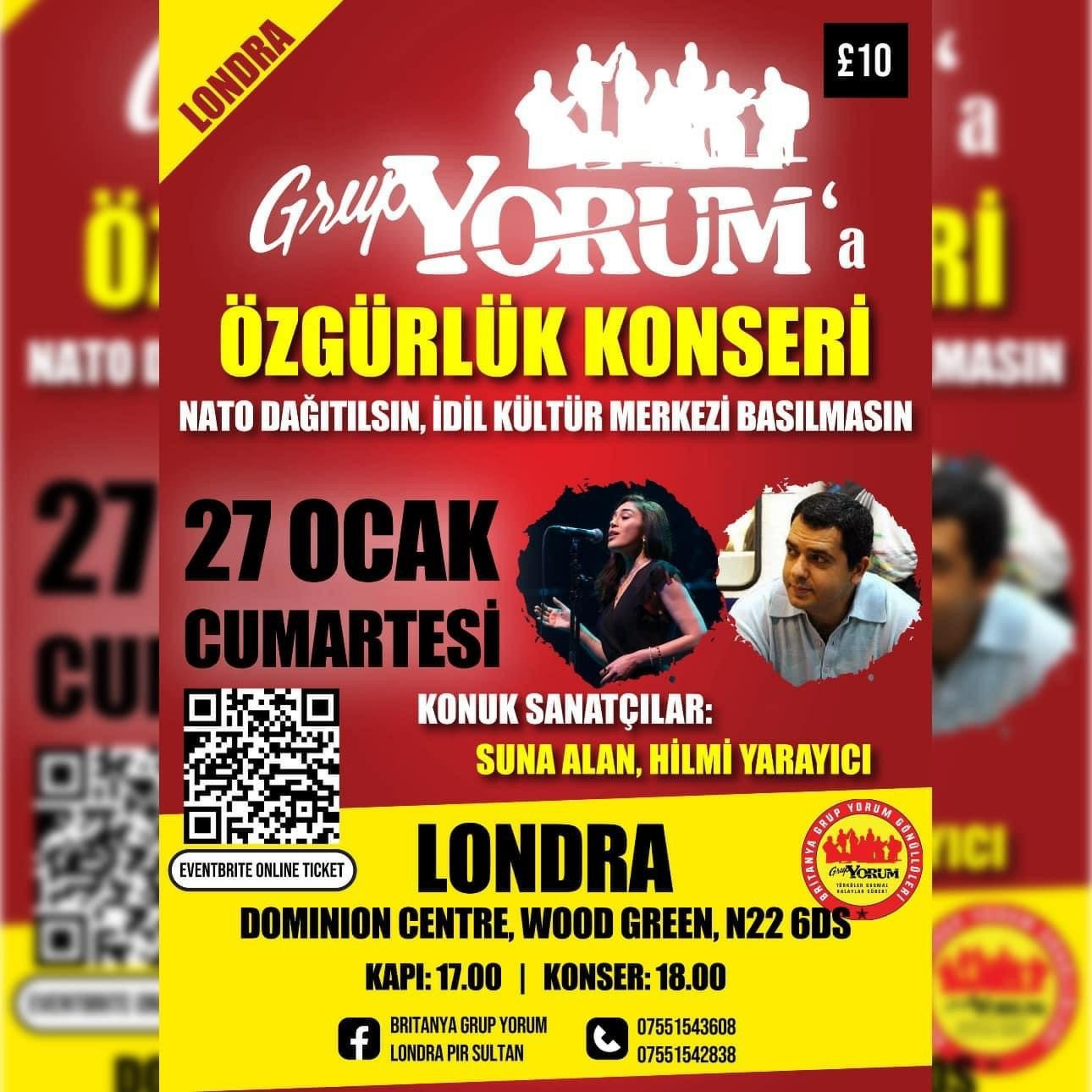 Londra Grup Yorum’a Özgürlük Konseri Tanıtım Çalışmaları Başladı - Image 1