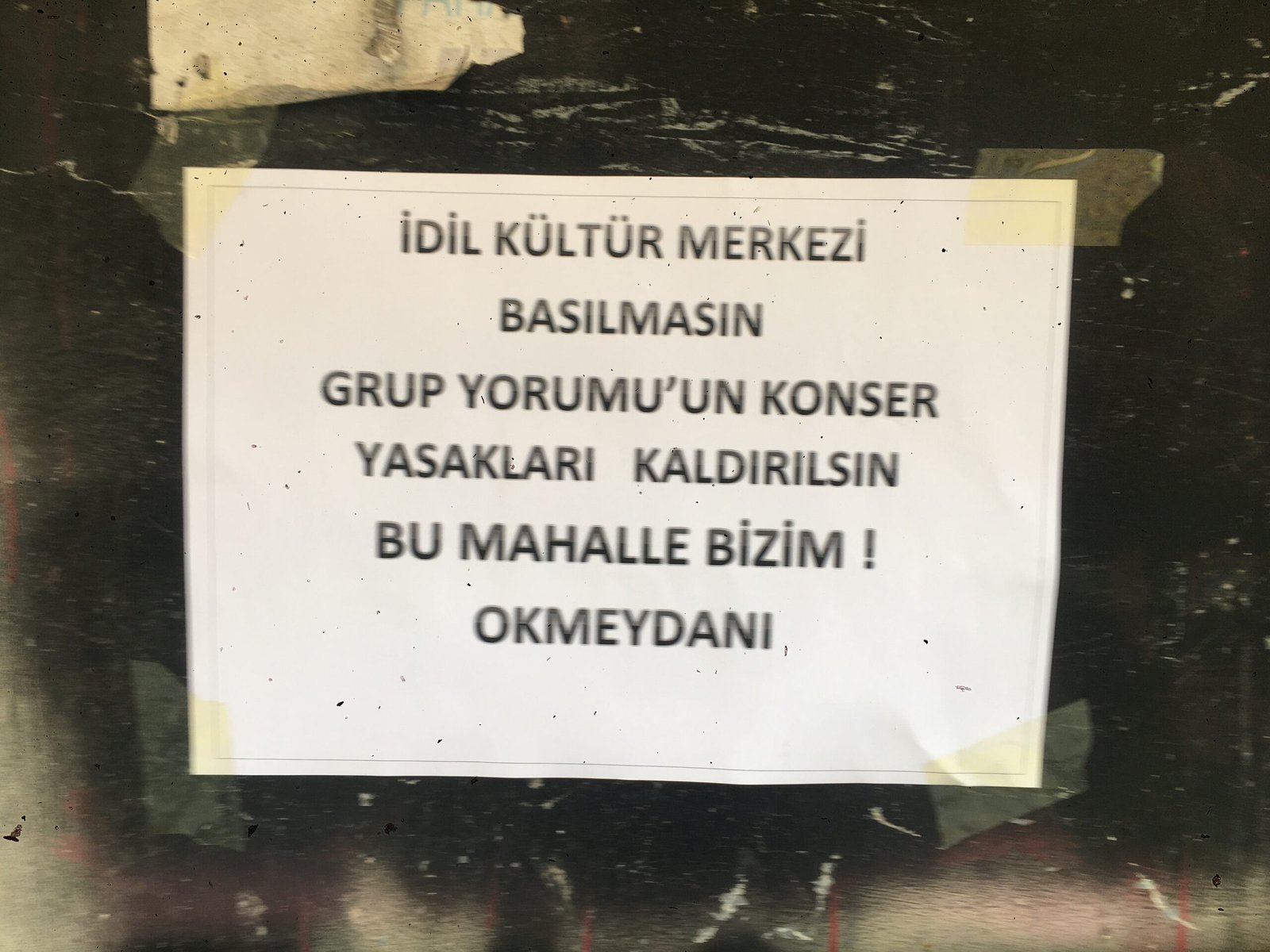 Bu Mahalle Bizim Okmeydanı Grup Yorum İçin Duvar Gazetesi Çalışması Yaptılar - Image 1