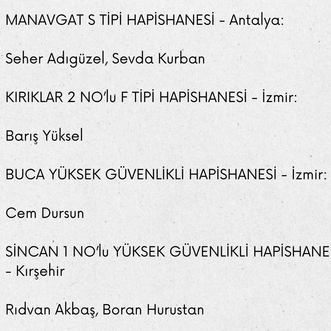 Grup Yorum: Tutsaklarımızı Yalnız Bırakmayalım, Mektup Yazalım - Image 2 Grup Yorum: Tutsaklarımızı Yalnız Bırakmayalım, Mektup Yazalım - Image 2