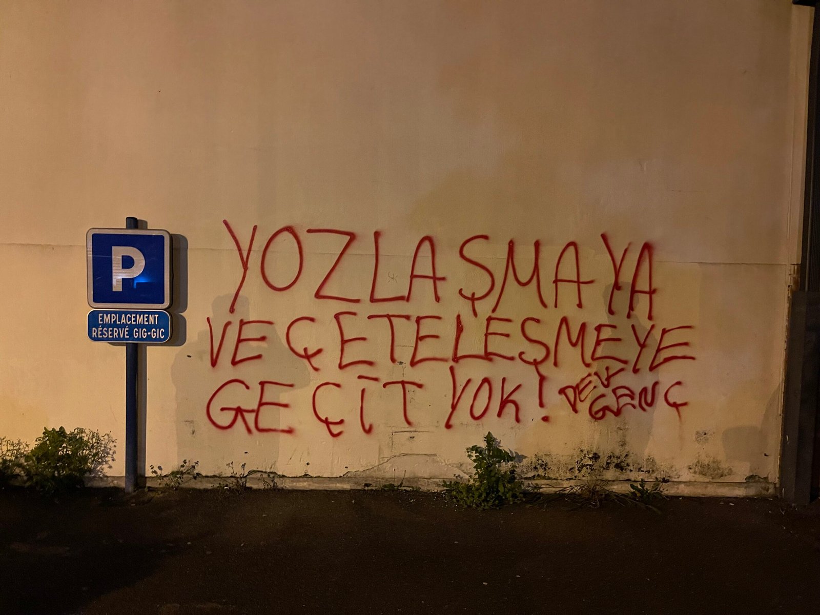 Avrupa Dev-Gençliler Yozlaşma Ve Çeteleşmeye Karşı Yazılama Yaptılar - Image 1