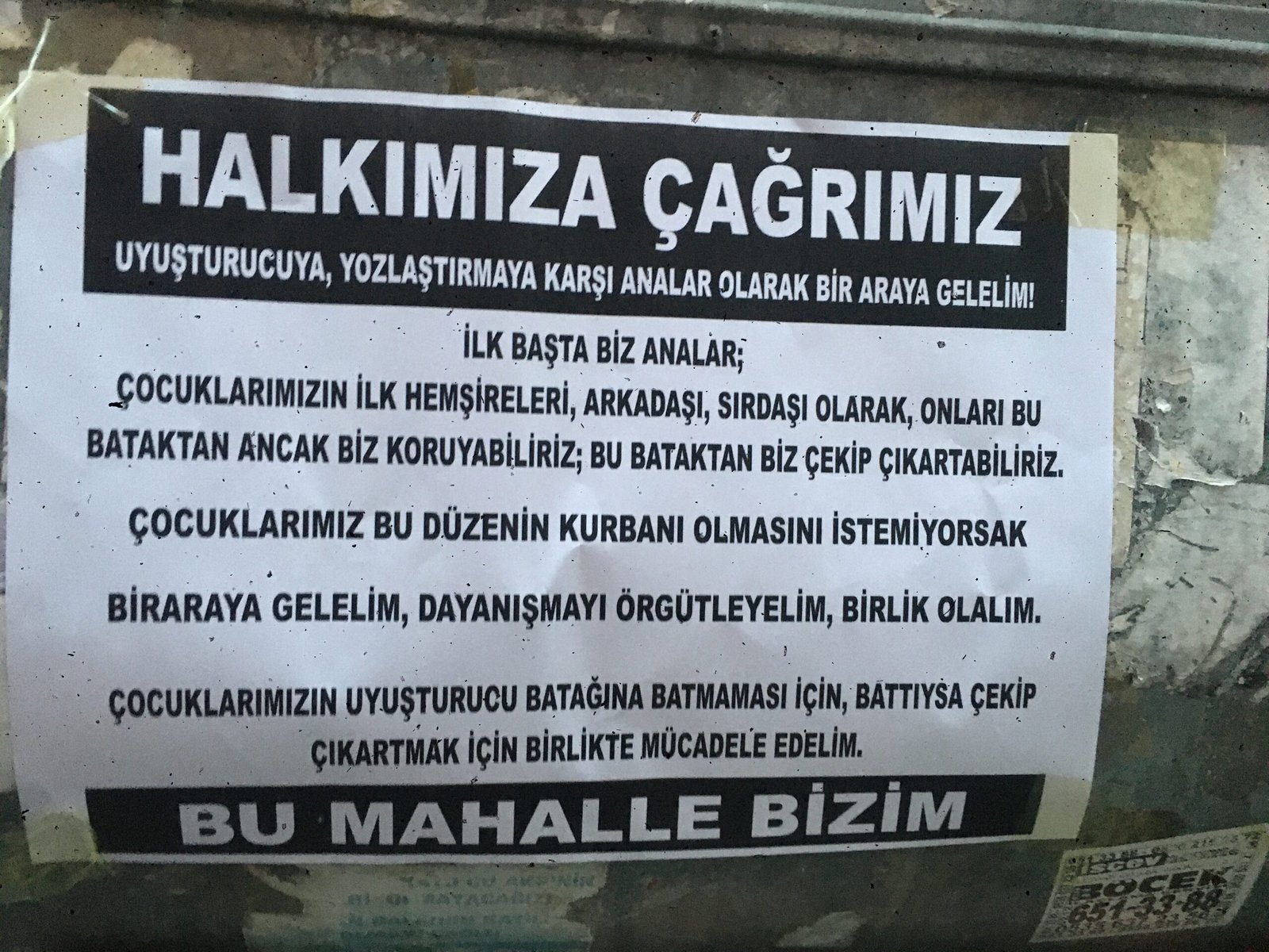 Okmeydanı’nda Halk Cepheliler Yozlaşmaya Karşı A3 Çalışması Gerçekleştirdi - Image 1
