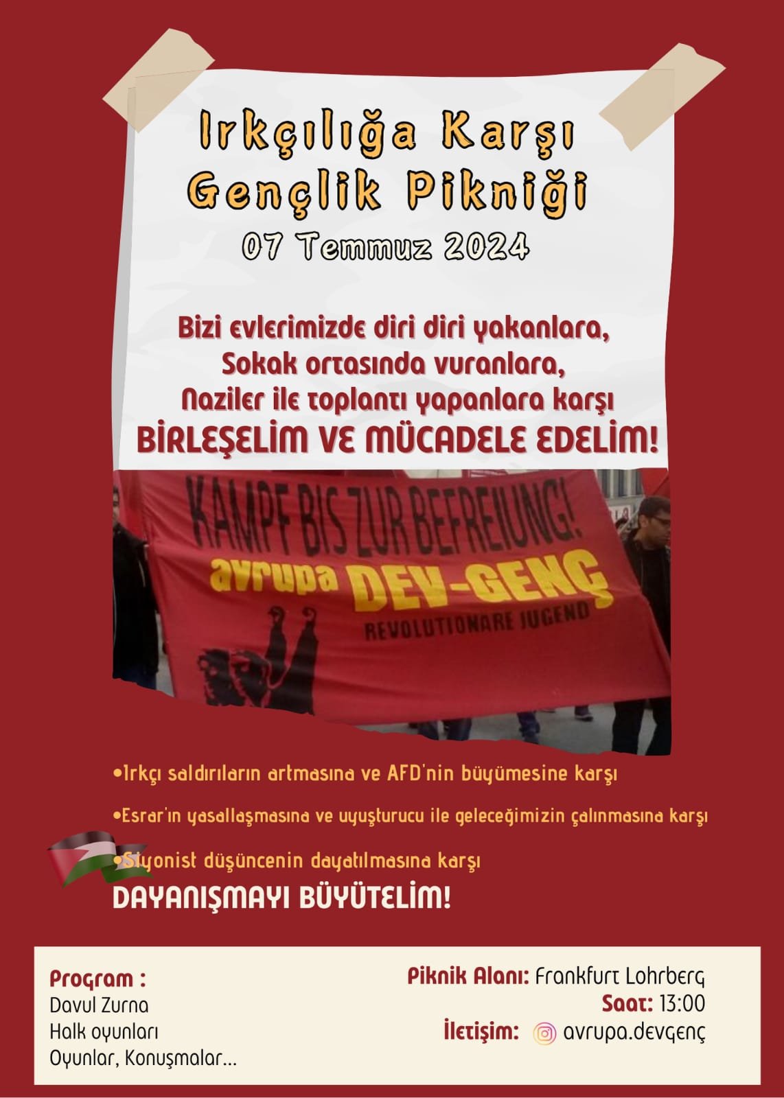 Frankfurt’ta Irkçılığa Karşı Gençlik Pikniği - Image 1