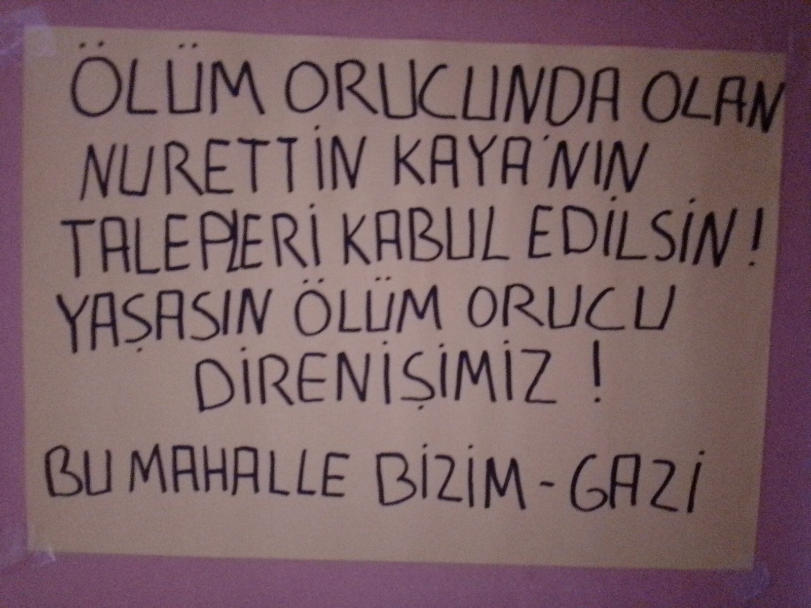 Gazi’de Nurettin Kaya’nın Talepleri Duyuruldu - Image 1