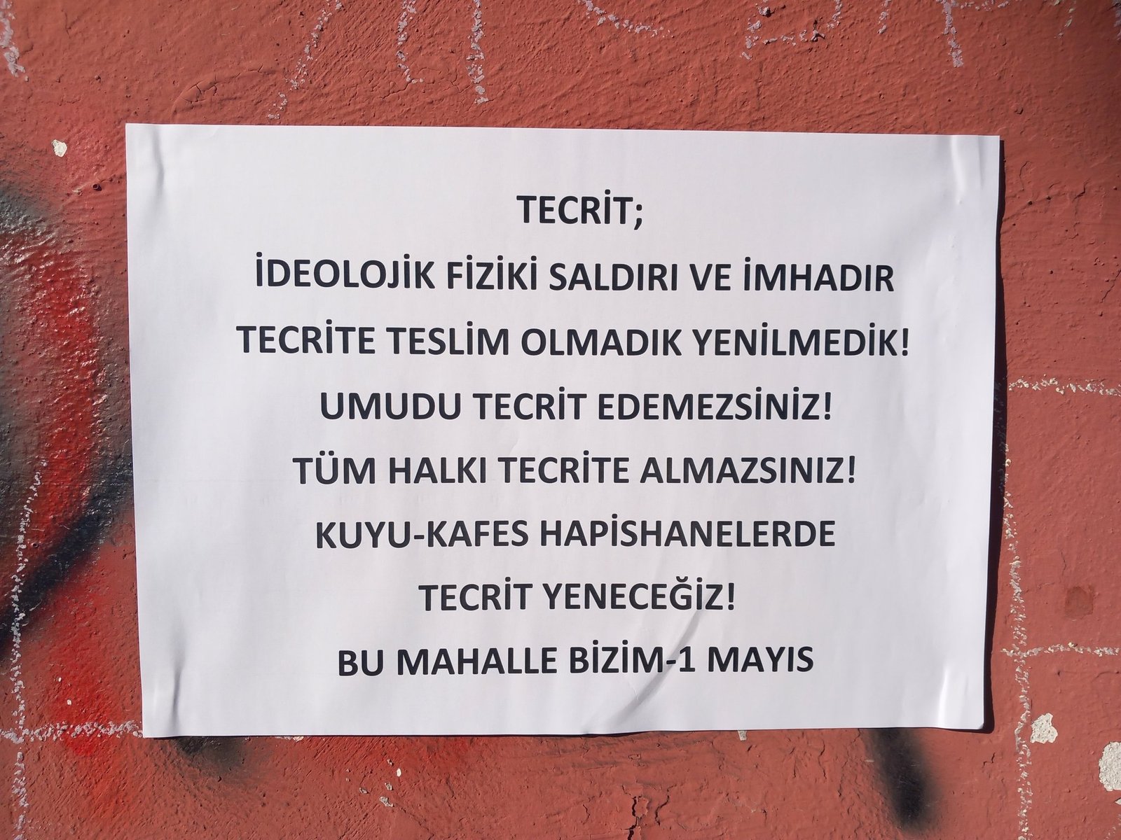 Faşizmin Kuyu Tiplerini Teşhir Ediyor, Özgür Tutsakların Direnişini Büyütüyoruz - Image 1
