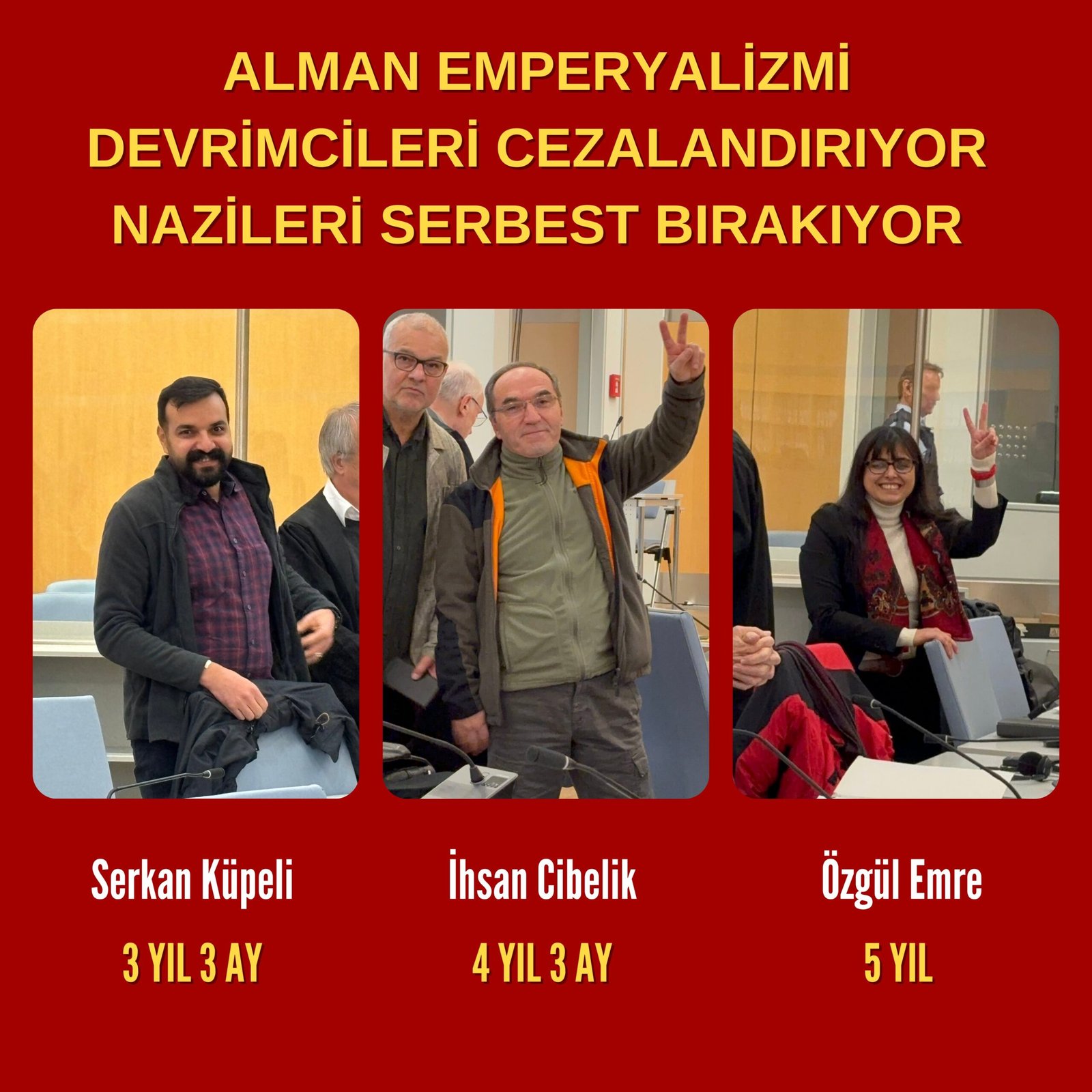 Halk Sınaması Açıklama: Düsseldorf’ta 3 Anti-Faşistin Tutsağa Verilen Cezalar Adil Değildir. - Image 1