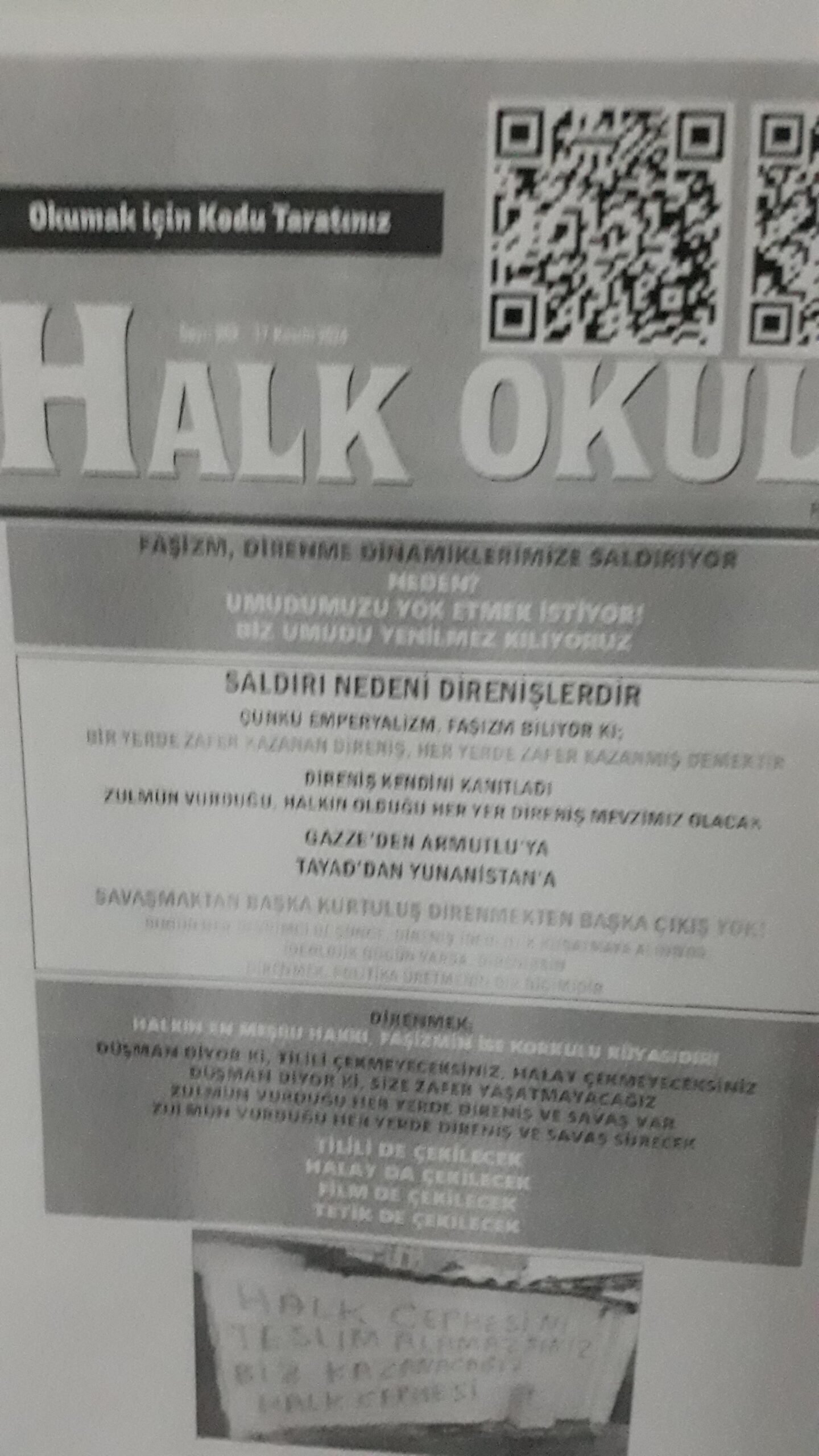 Küçük Armutlu Mahallesinde Halk Okulu Dergisi Dağıtımı Yapıldı - Image 1