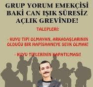 İsviçre Halk Cephesi: Grup Yorum Ekmekçi’si Baki Can Işık İçin Açlık Grevi - Image 1
