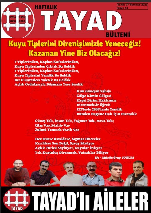 Haftalık TAYAD Bülteni 42. Sayıyı Yayınlıyoruz - Image 1