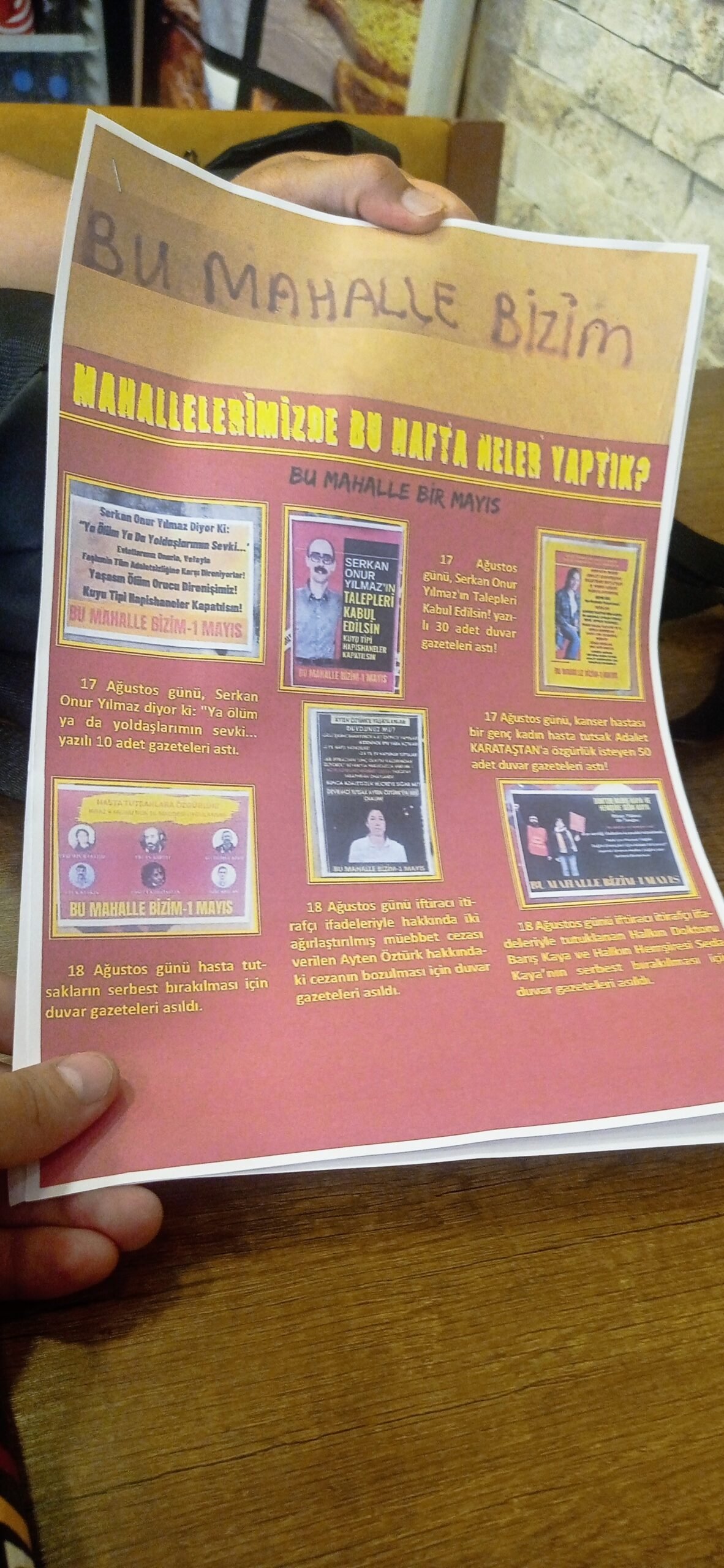 Bu Mahalle Bizim-1 Mayıs’tan Halk Okulu Dergisi Dağıtımı - Image 1