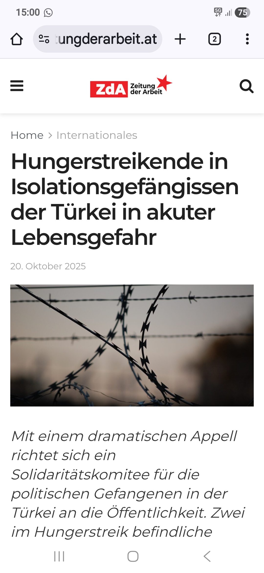 Avusturya’da İşçi Partisi Dayanışma Çağrısı Yayınladı - Image 1