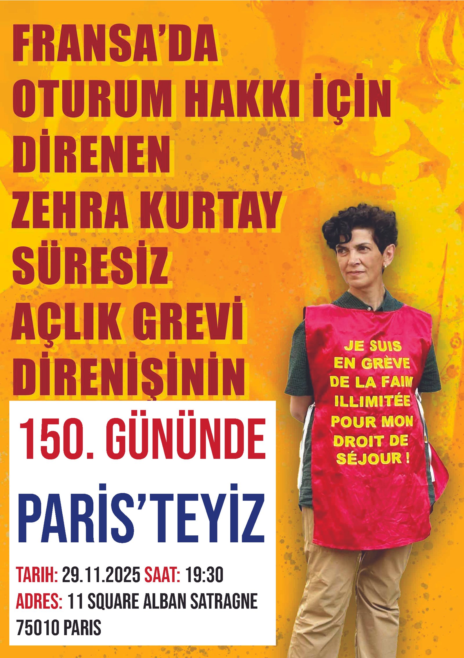 İsviçre Halk Cephesi: Zehra Kurtay’ın 150. gününde Paris’teyiz - Image 1