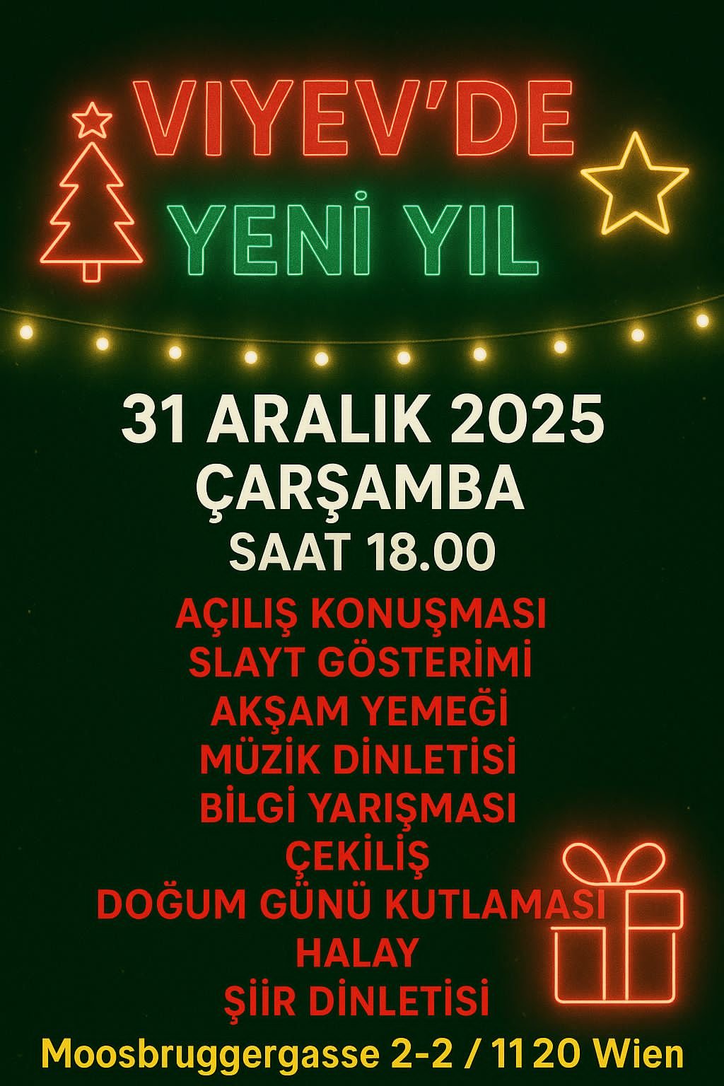 Viyana Dayanışma Kültür Evi Yeni Yıl Etkinliğine Çağrı - Image 1