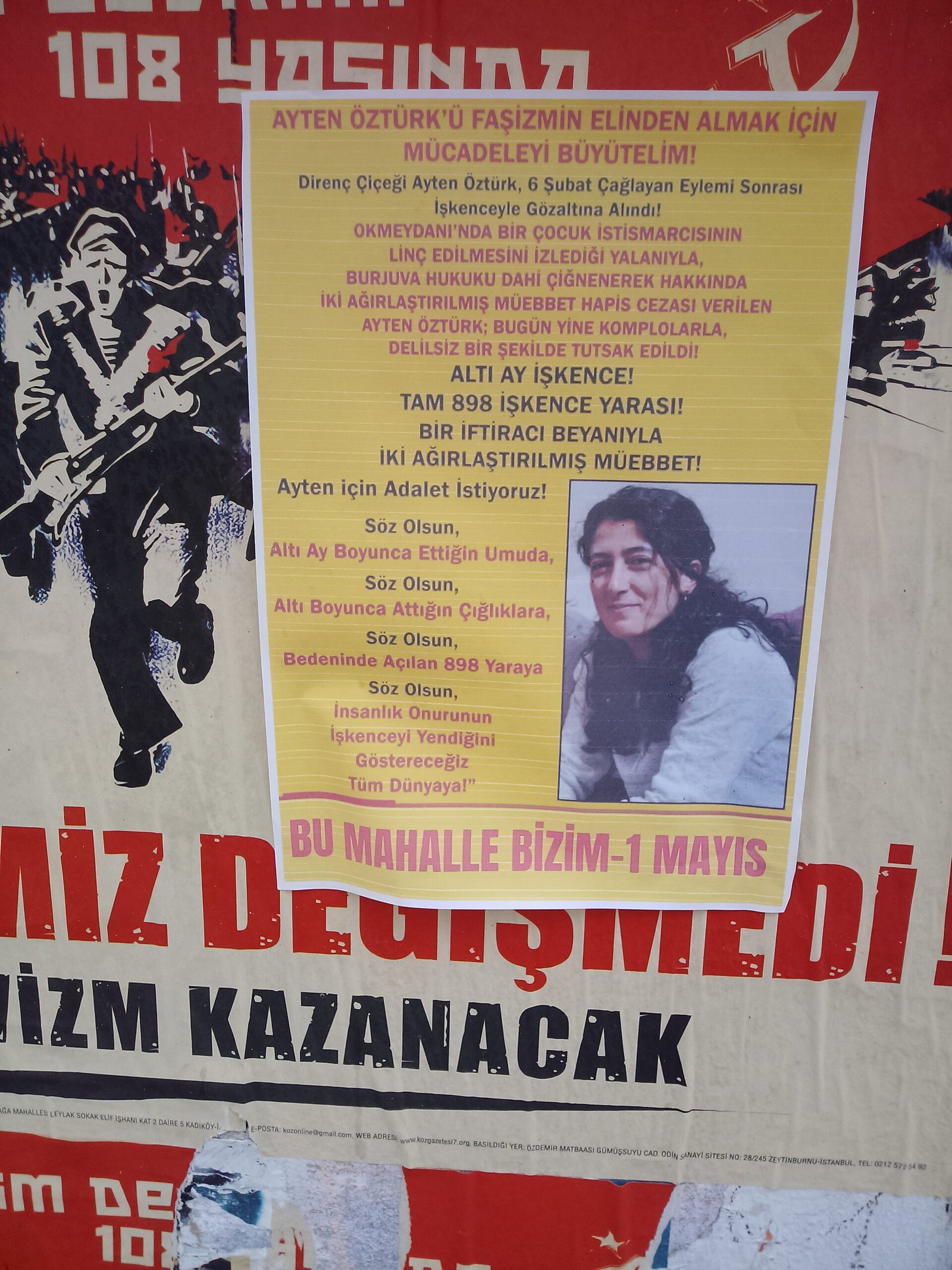 Bu Mahalle Bizim-1 Mayıs: Ayten Öztürk için Duvar Gazeteleri Astılar - Image 1