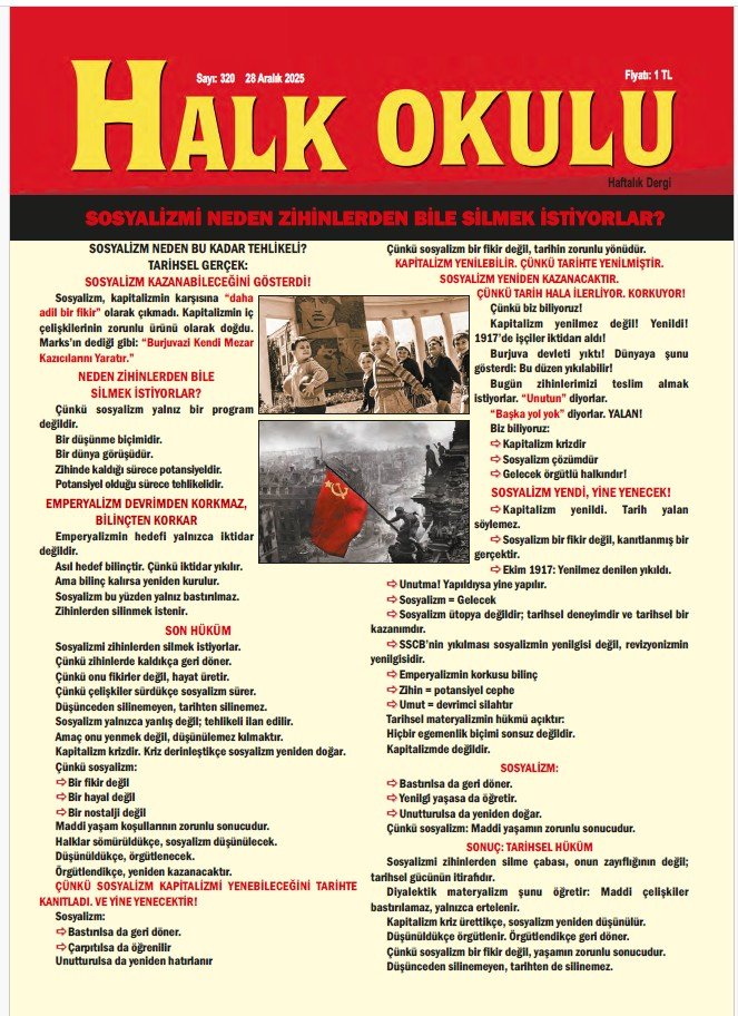 Halk Okulu Dergisinin 320. Çıktı - Image 1