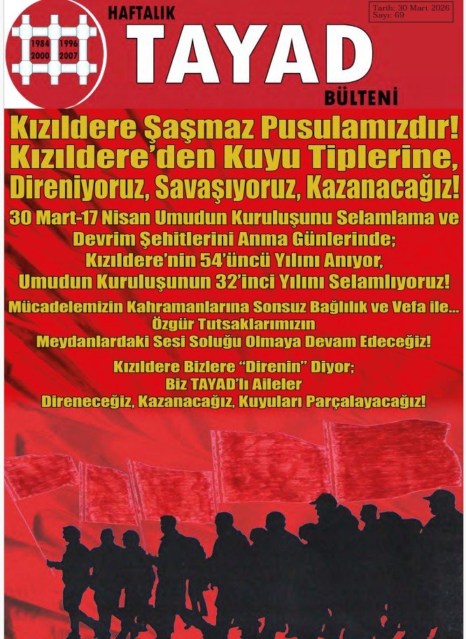 Haftalık TAYAD Bülteni 69.Sayı Çıktı - Image 1