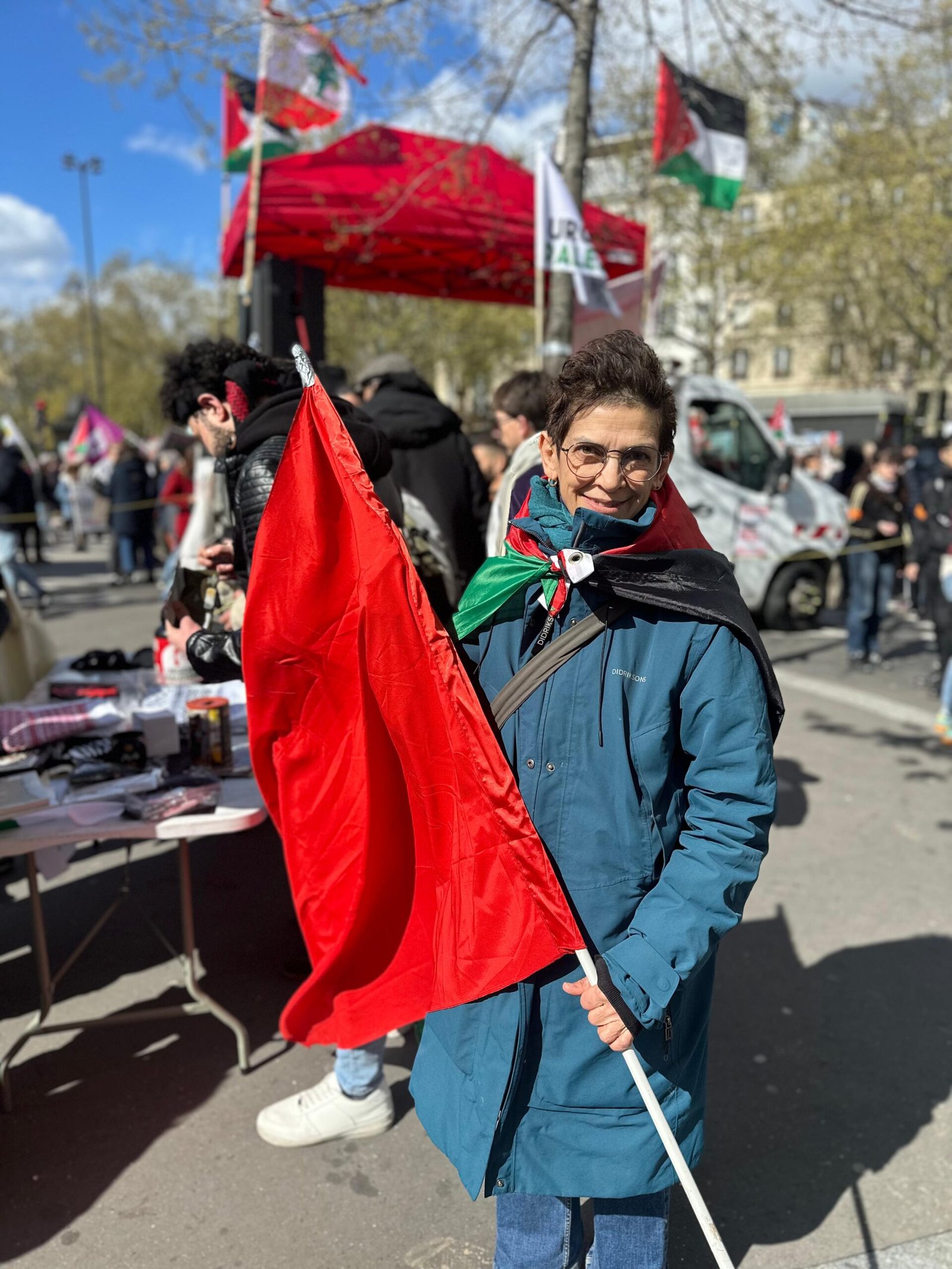 Paris Direniş Çadırı Emekçileri Filistin Toprak Günü Yürüyüşü”ndeydi - Image 1