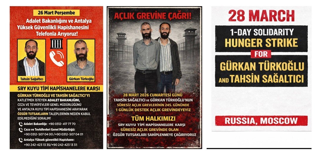 Kuyu-Tipi Hapishanelerine Karşı Verilen Direnişe Destek Verme Amaçlı Avrupa Çapında Dört Gün Üstüste Eylemler Yapıldı - Image 5